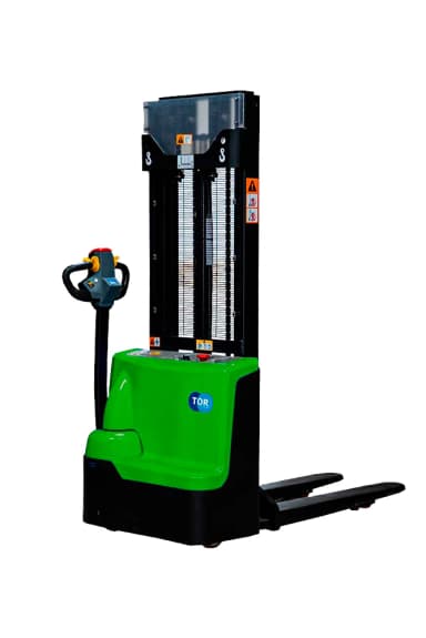 Штабелер самоходный 1,5 т 4,0 м TOR WS15H-4000SC PRO Li-ion 24/100 В/Ач контр. скорости подъема — фото 1